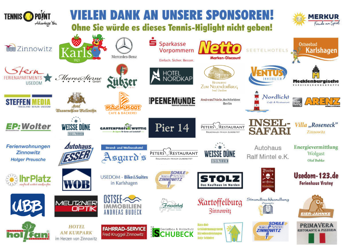 Alle Sponsoren der Usedom Open