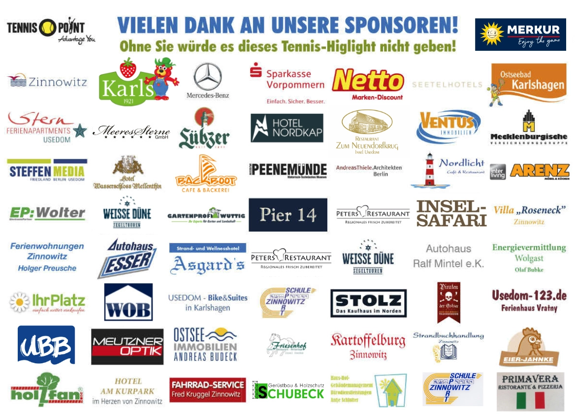 Alle Sponsoren der Usedom Open